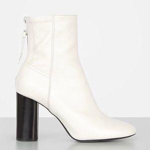 All Saints White Nuri Boots Size 40 (10)